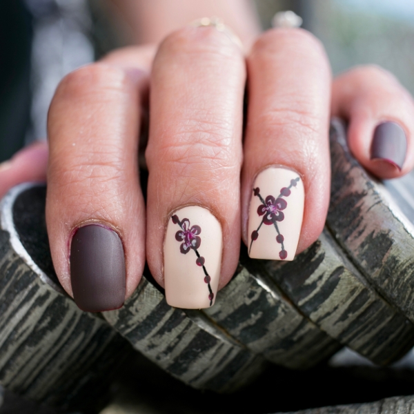 Acrylic set, Red Nails Asheville